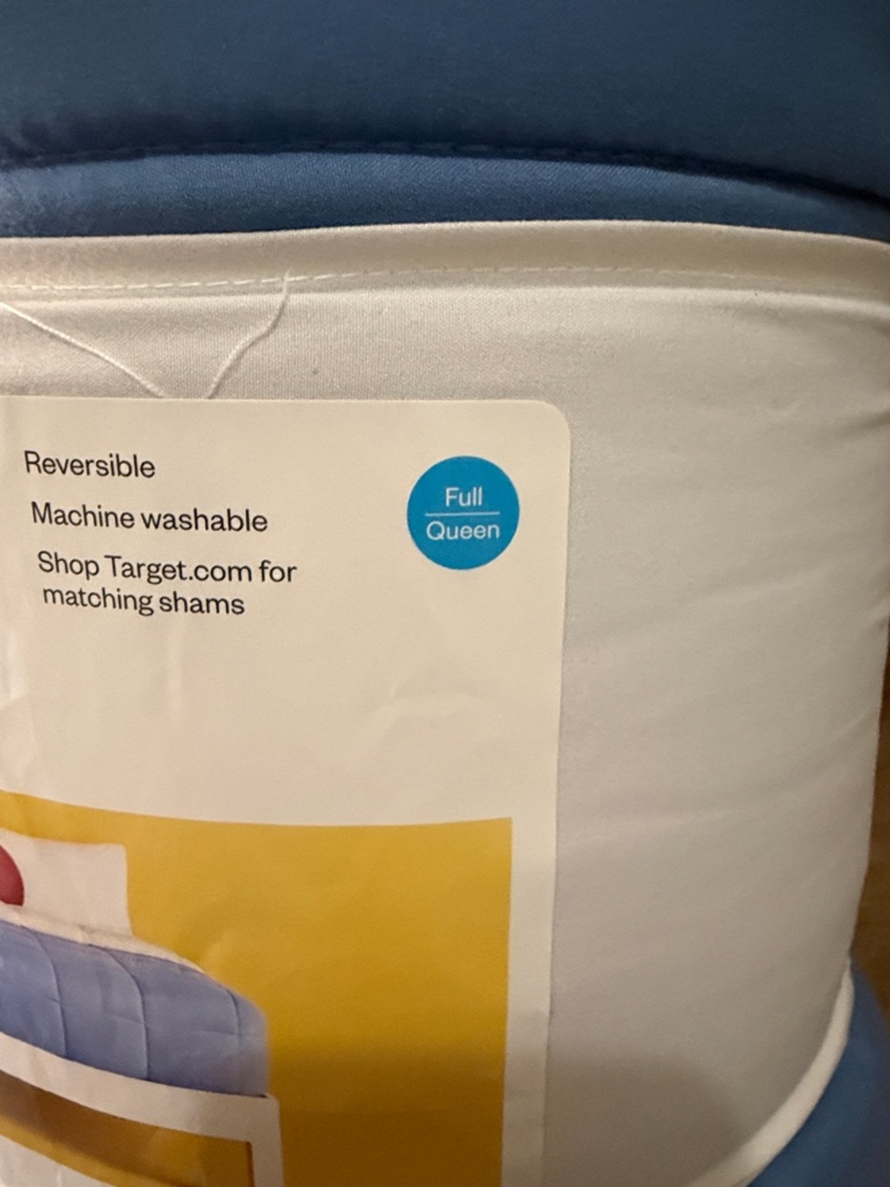 Room Essentials Sky Blue Faux Shearling Comforter full/queen NEW - Picture 3 of 7